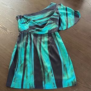 Milly Silk One-shoulder mini dress, size 4